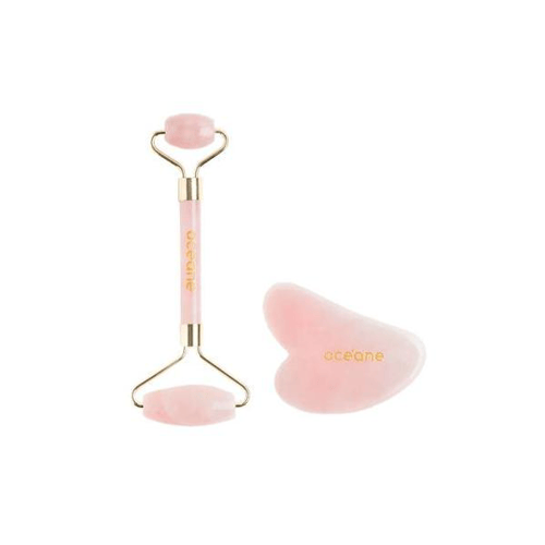 Imagem do produto Kit Quartz Roller & Gua Sha Set Océane 1 Rolo Massageador + Pedra Esculpida