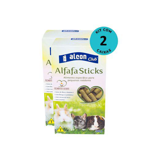 Imagem do produto Kit Ração Alcon Club Alfafa Sticks 500G C/ 2 Unidades