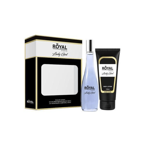 Imagem do produto Kit Royal Paris Lady Girl Deo Colônia 100Ml + Body Lotion 100Ml