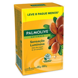 Kit Sabonete Em Barra Palmolive Sensação Luminosa 85G 8 Unidades