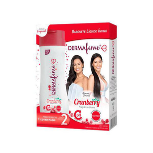 Imagem do produto Kit Sabonete Intimo Dermafeme Cranberry 200Ml 2 Unidades Loprofar