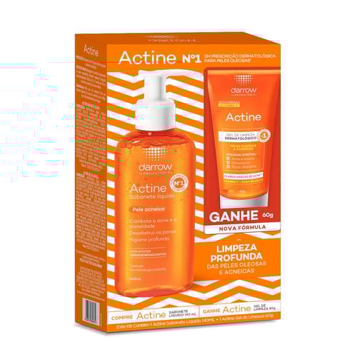 Imagem do produto Kit Sabonete Líquido Actine Pele Acneica 140Ml