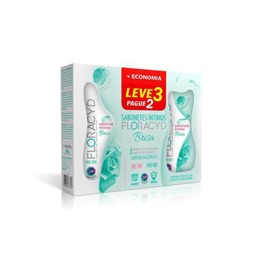Imagem do produto Kit Sabonete Líquido Íntimo Floracyd Brisa Com 3 Unidades
