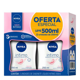 Imagem do produto Kit Sabonete Líquido Intimo Nívea 250Ml 2 Unidades