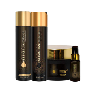 Imagem do produto Kit Sebastian Professional Dark Oil Shampoo E Condicionador E Máscara E Óleo