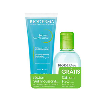 Imagem do produto Kit Sébium Gel Moussant Com 200Ml + Sébium H2o Com 100Ml 1 Unidade