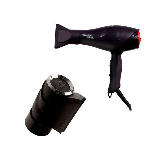 Kit Secador Black Ion 127V E Bico 90 Graus Taiff