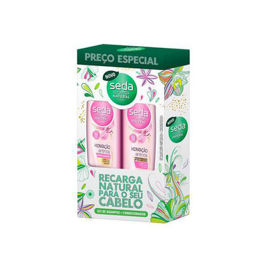 Imagem do produto Kit Seda Recarga Natural Hidratação Antinós Com 1 Shampoo + Condicionador 325Ml Cada Unidade