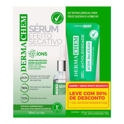 Imagem do produto Kit Sérum Dermachem Efeito Secativo 30Ml + Gel Antioleosidade 100Ml