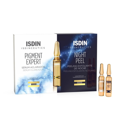 Imagem do produto Kit Sérum Isdinceutics Pigment Expert + Sérum Esfoliante Isdinceutics Night Peel 20 Ampolas
