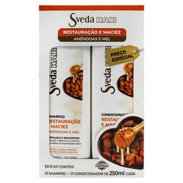 Imagem do produto Kit Shampoo 250Ml + Condicionador 250Ml Sveda Hair Restauração E Maciez