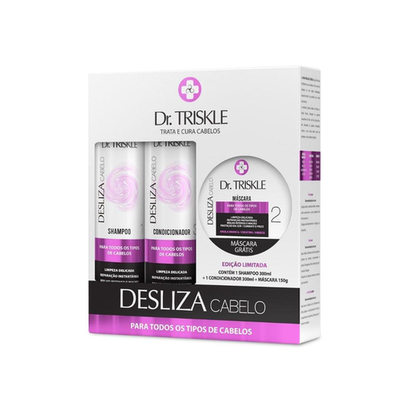 Imagem do produto Kit Shampoo 300Ml + Condicionador 300Ml + Máscara 150G Dr Triskle Desliza Cabelo