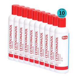 Imagem do produto Kit Shampoo Cetoconazol 2% Ibasa 200Ml 10 Unidades