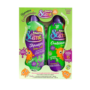 Kit Shampoo + Condicionador Beauty Slime Verde Neon Com 200Ml 2 Unidades