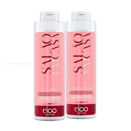 Imagem do produto Kit Shampoo + Condicionador Eico Cosméticos Salão Em Casa 800Ml Cada