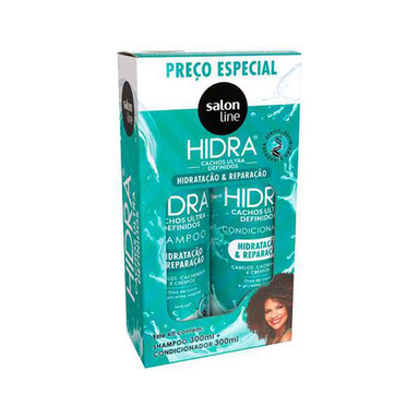 Imagem do produto Kit Shampoo + Condicionador Hidra Cacho Ultra Definido 300Ml Salon Line