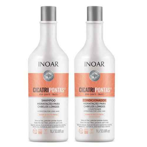 Imagem do produto Kit Shampoo + Condicionador Inoar Cicatripontas 1000Ml