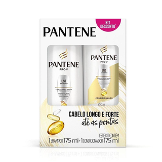 Imagem do produto Kit Shampoo + Condicionador Pantene Liso Extremo 175Ml