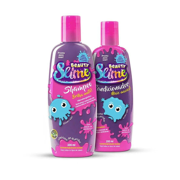 Kit Shampoo+Condicionador Roxo Neon Beauty Slime