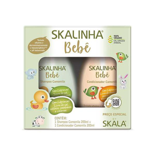 Kit Shampoo + Condicionador Skalinha Bebê Camomila Com 200Ml Cada Skala 1 Unidade