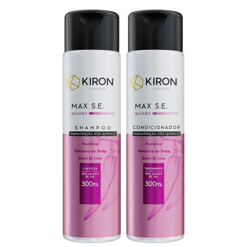 Imagem do produto Kit Shampoo E Condicionador Quiabo Max S.e. Pós Química Kiron 300Ml