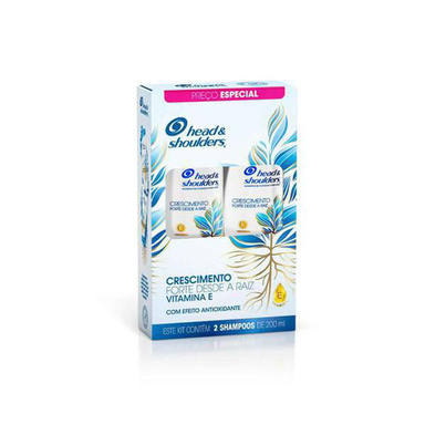 Imagem do produto Kit Shampoo Head&Shoulders Crescimento Forte Desde A Raiz Com 2 Unidades 1 Unidade