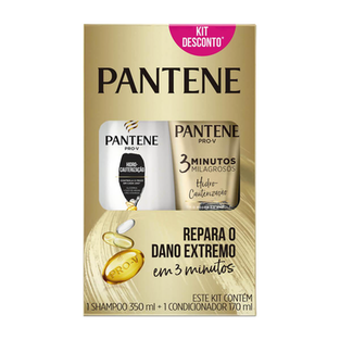 Kit Shampoo Pantene Hidracauterização Com 350Ml + Condicionador 3 Minutos Milagrosos 170Ml 1 Unidade