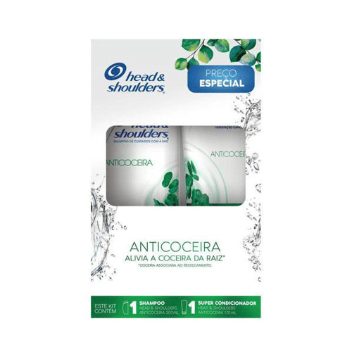 Kit Shampoo + Super Condicionador Head & Shoulders Anticoceira 1 Unidade