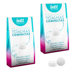 Imagem do produto Kit Toalha Desidratada Compacta Descartável Multiuso Intt