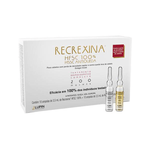 Imagem do produto Kit Tratamento Capilar Recrexina Hfsc 100%+Hssc Antiqueda 200 Mulher 20 Unidades