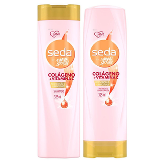 Imagem do produto Kit Tratamento Seda By Niina Secrets Colágeno + Vitamina C 2 Produtos