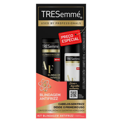 Kit Tresemme Blindagem Antifrizz Shampoo 400Ml + Condicionador 200Ml
