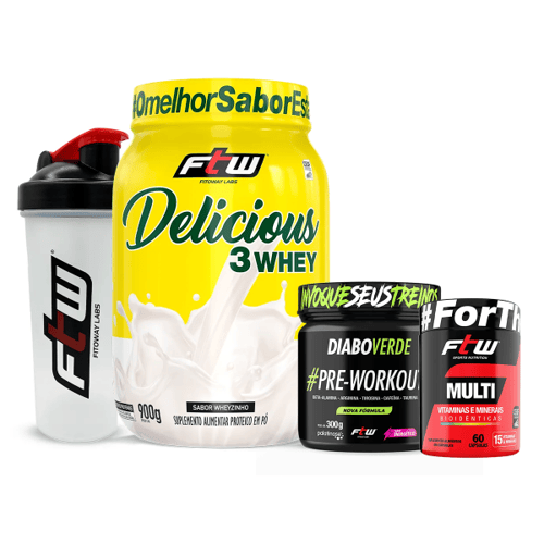 Imagem do produto Kit Ultra Premium Whey Pré-Workout Multi Vitaminas