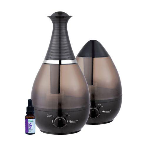 Imagem do produto Kit Umidificador Ultrassônico Preto + Essência De Lavanda Medlevensohn