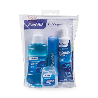 Imagem do produto Kit Viagem Gel Dental + Escova Dental + Enxaguatório + Fio Dental
