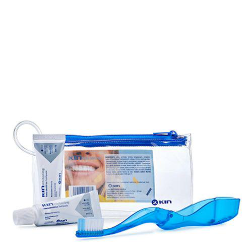 Kit Viagem Kin Whitening 2 Pastas De Dente 7G + Escova De Dente + Necessaire 1 Unidade