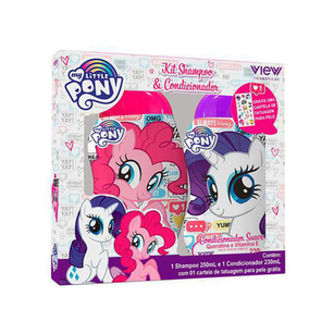 Imagem do produto Kit View My Little Pony Shampoo Com 250Ml + Condicionador 230Ml Cartela De Tatuagem Cosméticos 1 Unidade