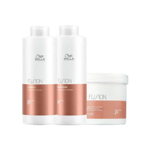 Kit Wella Professionals Fusion Profissional Shampoo E Condicionador E Máscara