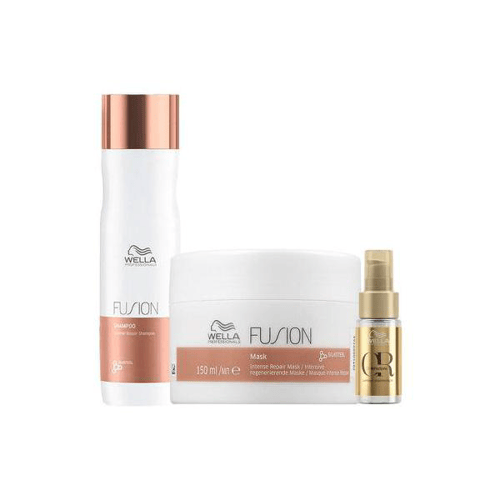 Imagem do produto Kit Wella Professionals Fusion Shampoo E Máscara E Óleo