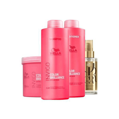 Imagem do produto Kit Wella Professionals Invigo Color Brilliance Shampoo E Condicionador E Máscara E Óleo