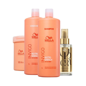 Imagem do produto Kit Wella Professionals Invigo Enrich Profissional Shampoo E Condicionador E Máscara E Óleo