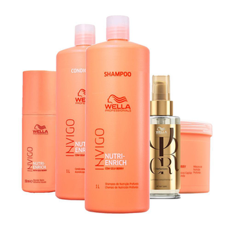 Imagem do produto Kit Wella Professionals Invigo Nutri Enrich Profissional 5 Produtos
