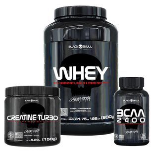 Imagem do produto Kit Whey + Bcaa + Creatina Kit Whey Bau + Bcaa + Creatina