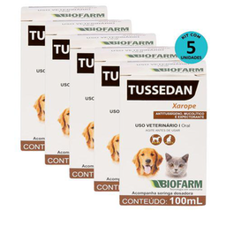 Kit Xarope Tussedan Biofarm 100Ml C/ 5 Unidades