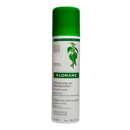 Klorane Shampoo Seco Extrato De Ortie Lava A Seco Os Cabelos Oleosos 150Ml