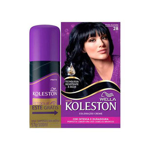 Imagem do produto Koleston Retoque Instantneo Preto Spray 100Ml Grátis Coloração Preto Azulado