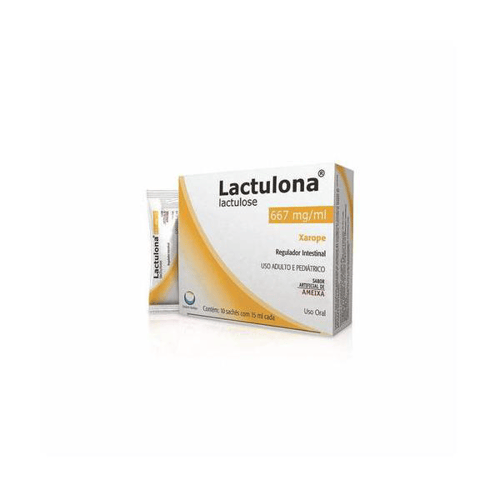 Lactulona - Sabor Ameixa 667Mg C 10 Sachês De 15Ml