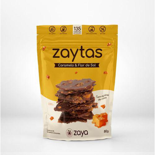 Imagem do produto Lascas De Brownie Caramelo E Flor De Sal Zaytas 80G Panvel Farmácias