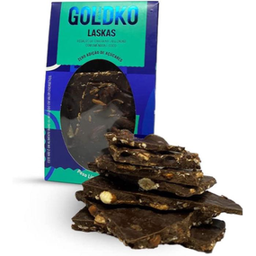Imagem do produto Laskas De Chocolate 70% Cacau Com Amêndoas E Coco Zero Adição De Açúcares Goldko 150G