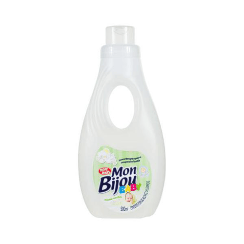 Lava Roupas Líquido Nana Neném Mon Bijou Baby 500Ml